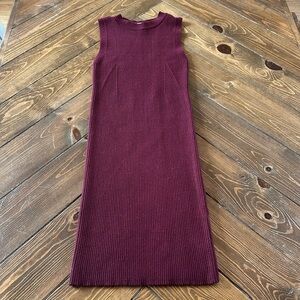 Women’s maroon size small mid length dress